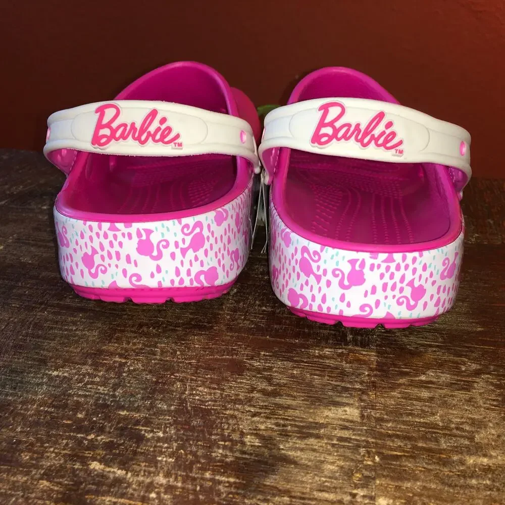 NEW Crocs x Barbie Classic Clog Mens 12 Electric Hot Pink Barbiecore Comfort NWT